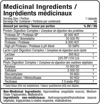 ALLMAX Nutrition - 消化酶 + 蛋白质优化剂 - 90 粒