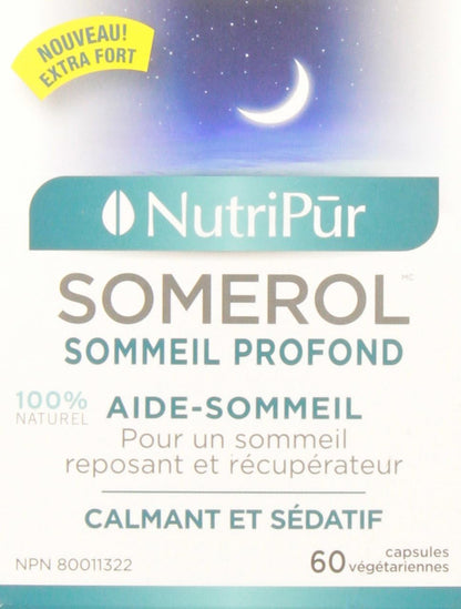 Nutripur Somerol - 助眠剂，60粒素食胶囊