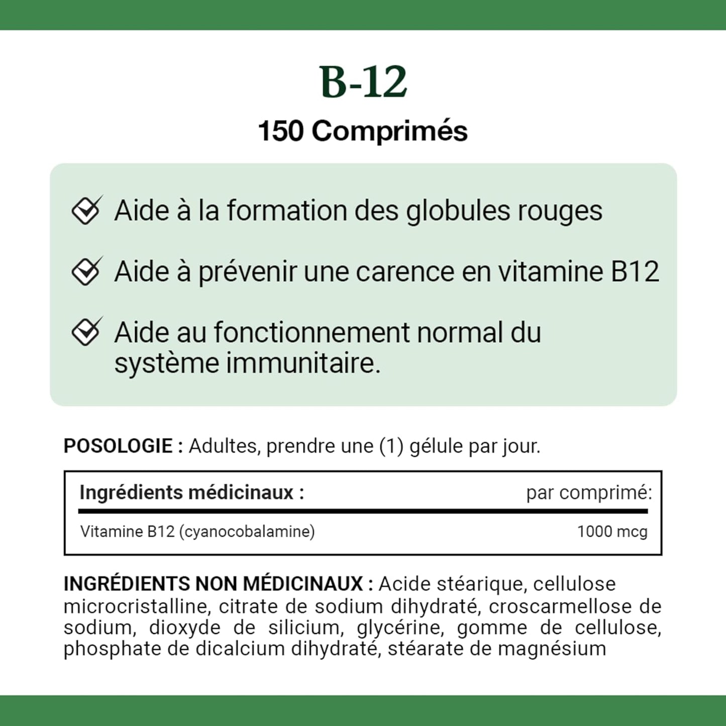 自然之宝维生素 B-12，帮助能量代谢，帮助形成红细胞，增强免疫系统，预防维生素 B-12 缺乏症，片剂，86.6 克