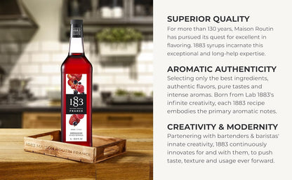 Maison Routin 1883 混合浆果味糖浆，1L 玻璃瓶