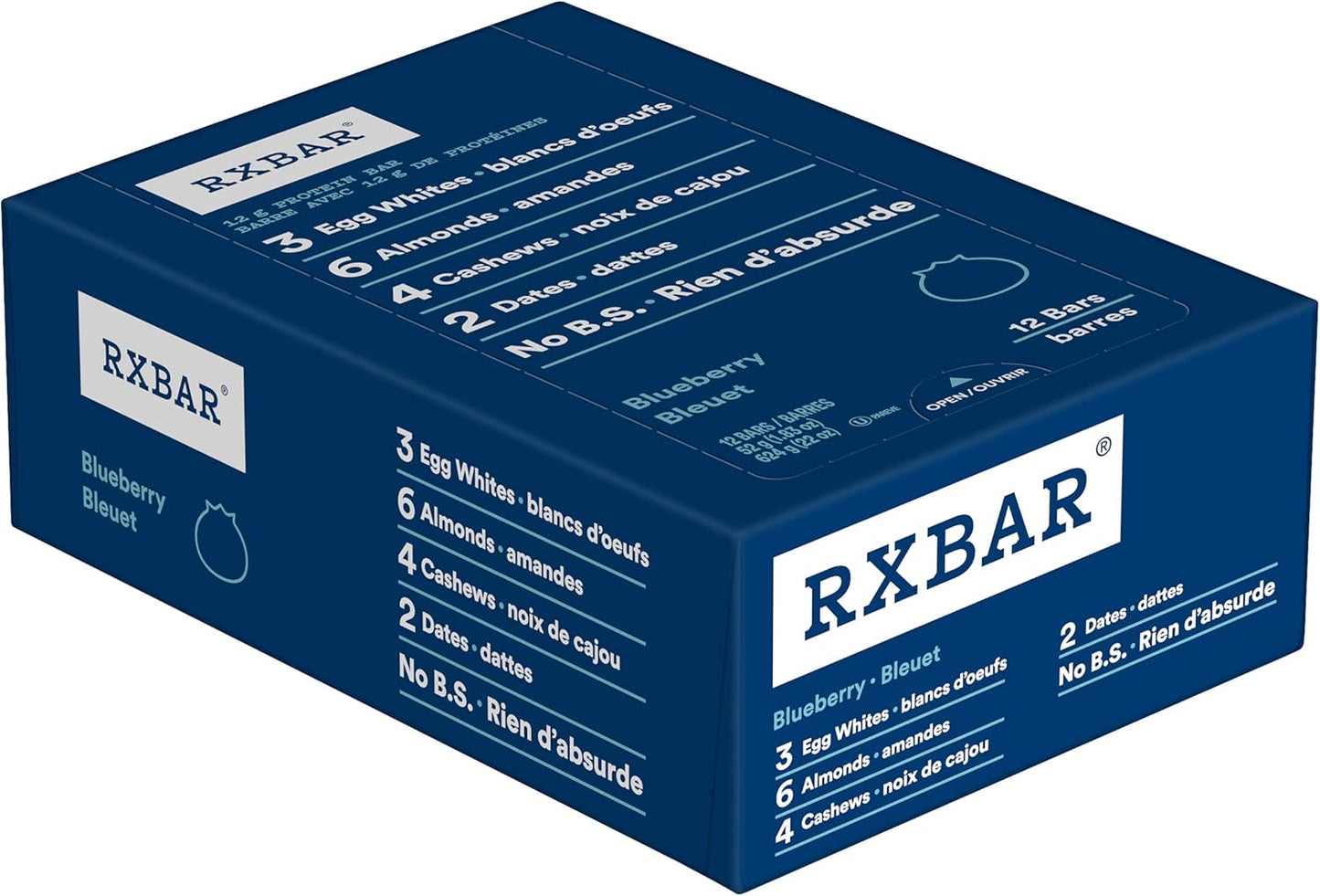 RXBAR 蛋白棒 蓝莓味 12x52克（12条装）