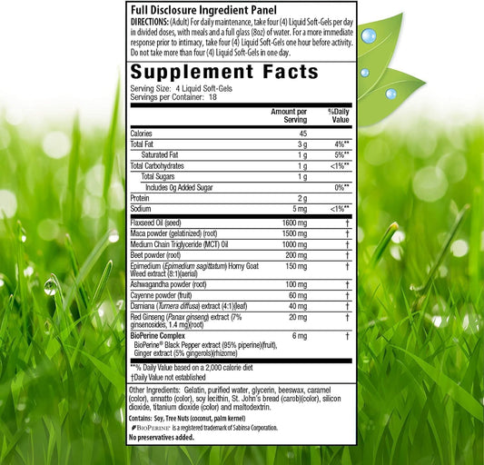 Irwin Naturals Concentrated Maca Root and Ashwagandha Supplement, Dietary Support for Men and Women, 75 Liquid Soft Gels