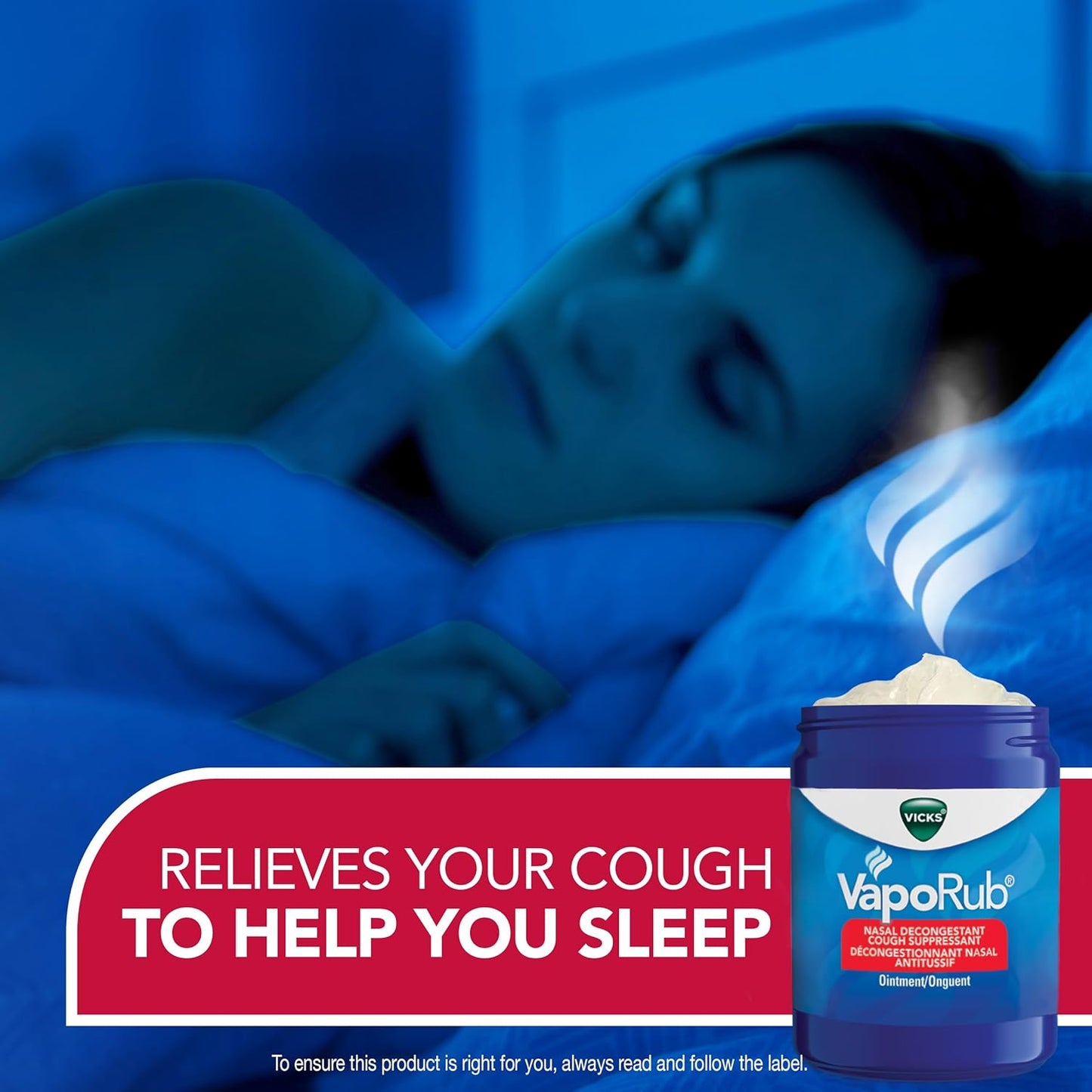 Vicks VapoRub 鼻塞緩解劑，止咳藥，緩解感冒、疼痛和疼痛，胸部按摩膏，原味，100 克/115 毫升