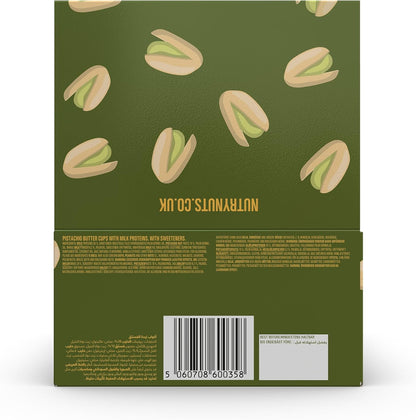 Nutry Nuts Protein Peanut Butter -1 Box of 12 - Only 1.3 g Sugar - 10-12 g Protein -2-pack (12 Count, White Choc Pistachio)