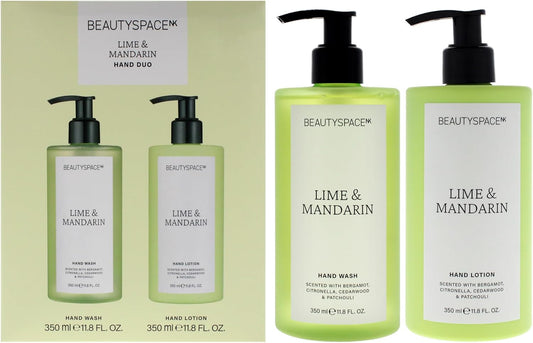 BeautySpace Beauty Space 護手霜二合一 - 檸檬和柑橘 11.8 盎司護手霜，11.8 盎司洗手液，男女通用 2 件