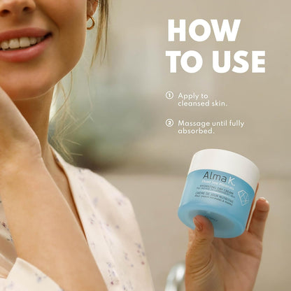 Alma K 保湿日霜 - 适合中性至混合性肌肤的日霜 - 日常面部保湿霜 - 不油腻面部保湿霜 - 1.7 盎司