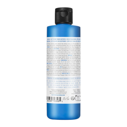 Baxter of California Daily Face Wash for Men, Sulfate-Free, Fragrance Free Liquid Facial Cleaner, All Skin Types, Gentle Deep Cleansing Cream, Smooth & Revitalized Skin, 4 oz