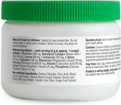 Organika 電解質恢復 - 無糖運動後補充劑，含支鏈氨基酸和 L-谷氨酰胺 - 漿果味 - 180 克，30 份