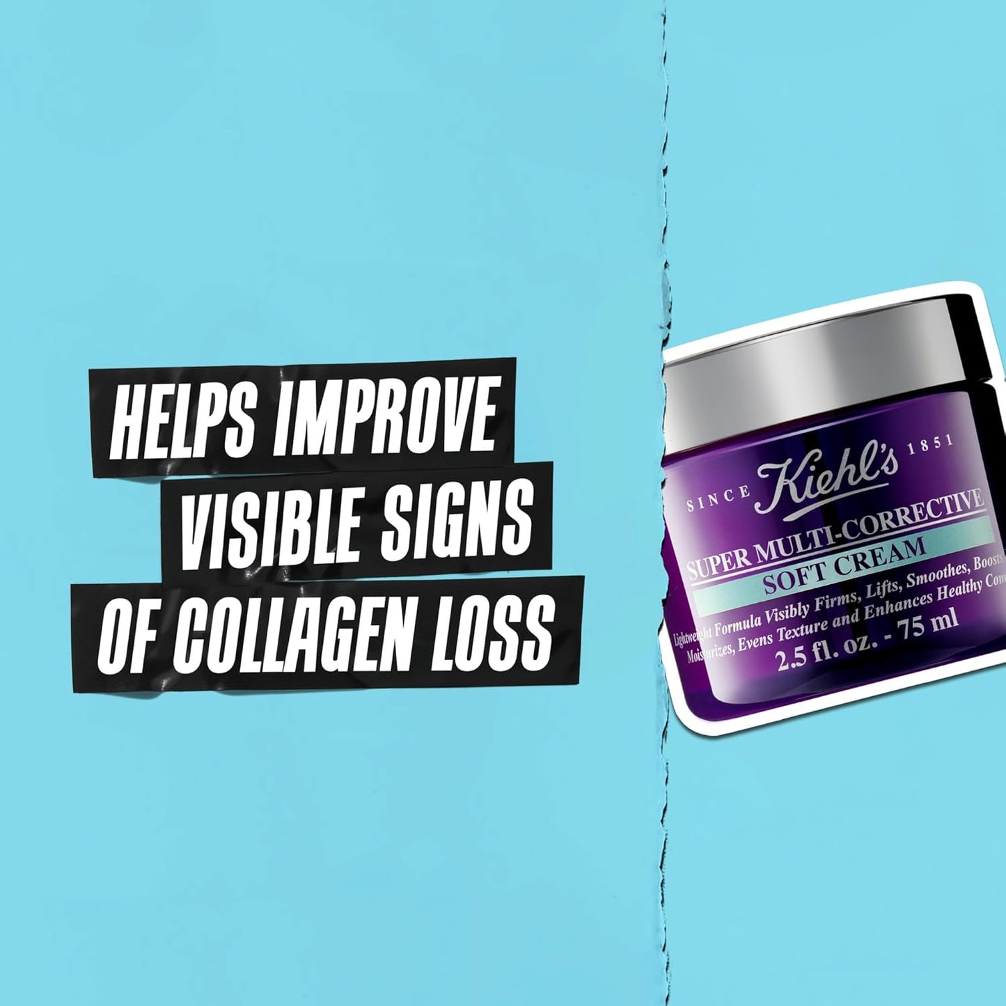 Kiehl's Super Multi-Corrective Soft Cream, Anti-aging Face Moisturizer for Oily/Combination & Sensitive Skin, Restores Firmness, Improves Elasticity, Reduces Fine Lines