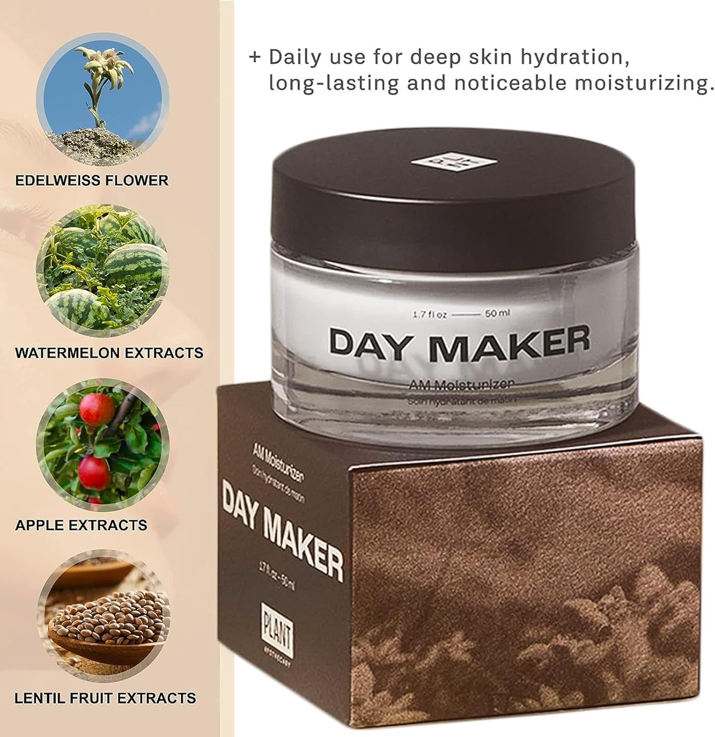 Plant Apothecary Day Maker Moisturizer Unisex 1.7 oz