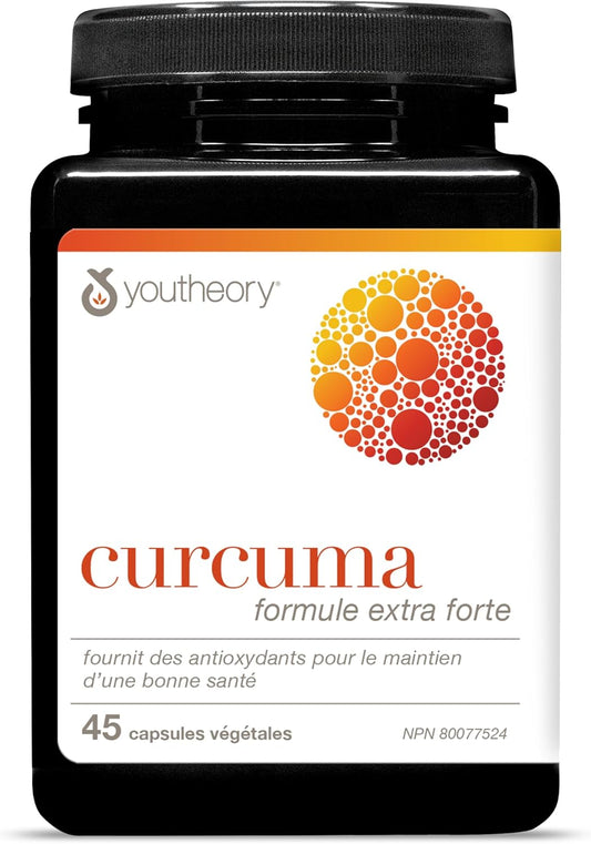 Youtheory 姜黄素与黑胡椒，强效抗氧化，有助于缓解关节炎症，45 粒胶囊