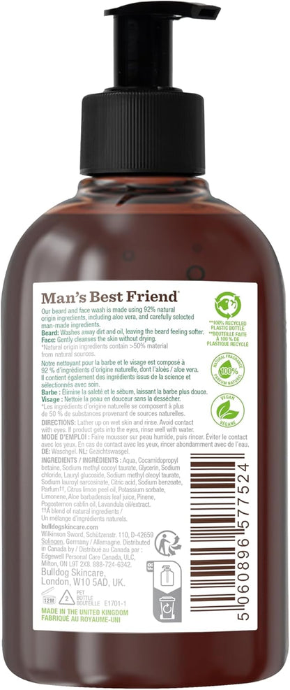 Bulldog Skincare for Men Original Beard & Face Wash, 300 mL