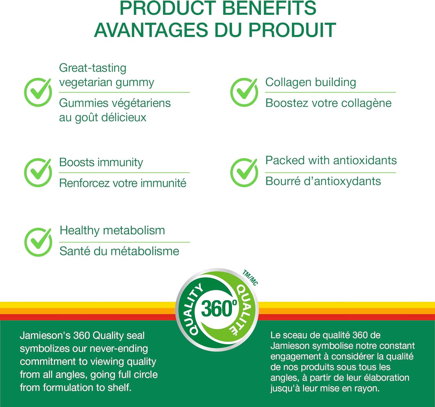 Jamieson 維生素 E 100 IU 軟糖，桃子芒果口味，含 25 毫克維生素 C。富含抗氧化劑，支持健康新陳代謝，增強免疫力，無麩質，不含人工色素、香精或防腐劑，7…