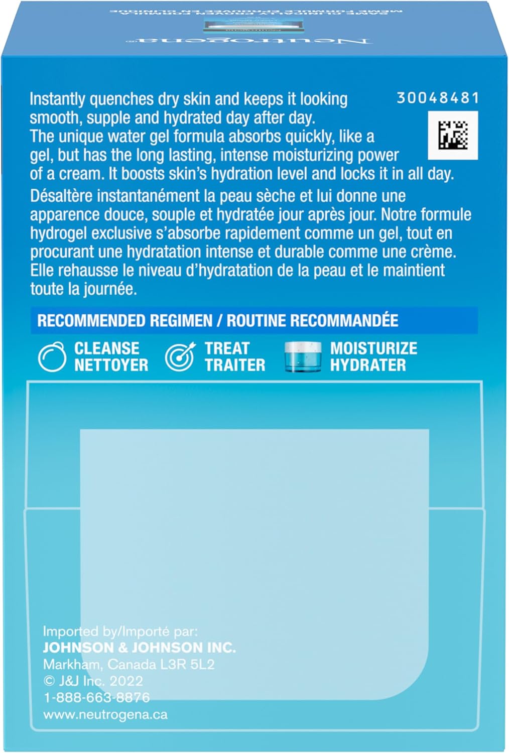 Neutrogena Hydro Boost Gel Cream Face Moisturizer - Oil-Free Facial Cream with Hyaluronic Acid for Dry Skin - Lightweight, Non-Comedogenic Daily Hydrating Formula, 47mL