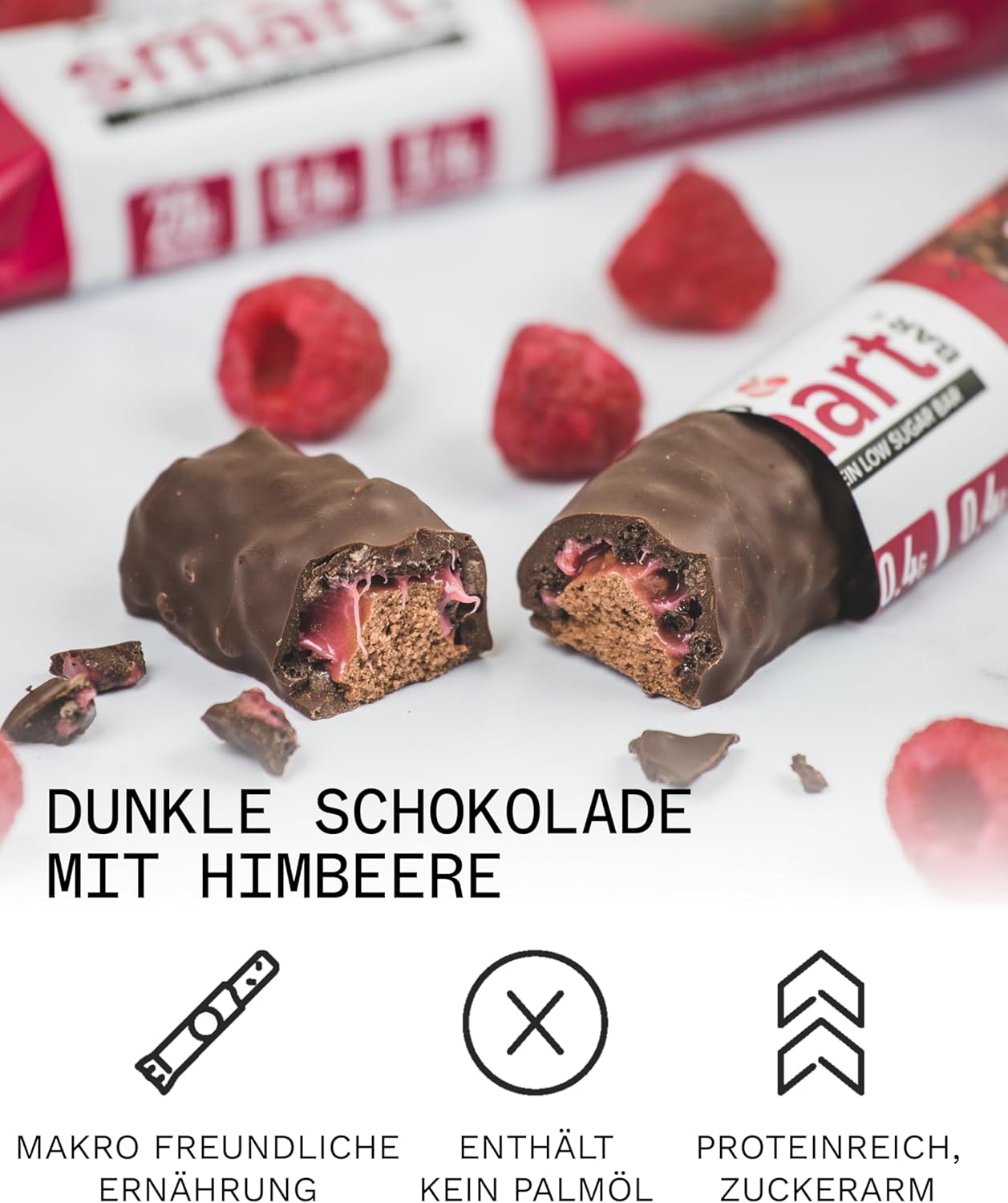 PhD Performance Nutrition 智能棒，黑巧克力覆盆子味，12 支