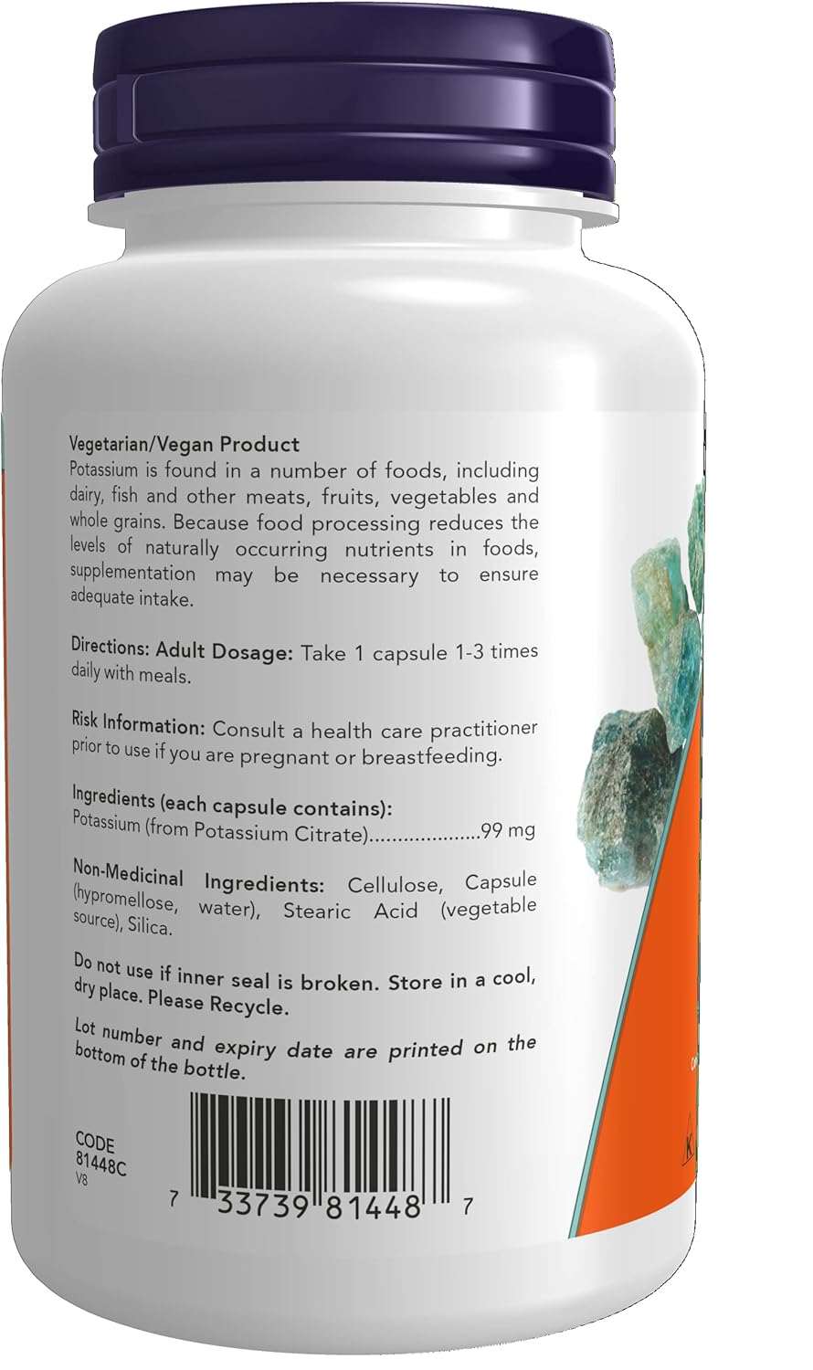 Now Foods 檸檬酸鎂 200 毫克 100 片 & Foods 檸檬酸鉀 99 毫克 180 粒