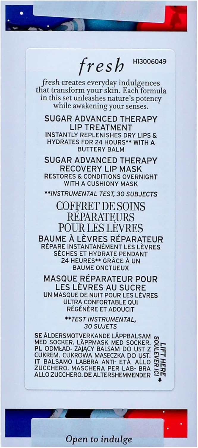 Fresh Lip Recovery Kit 0.35oz Sugar Advanced Therapy Lip Mask, 0.15oz Sugar Advanced Therapy Lip Treatment Women-2 Pc