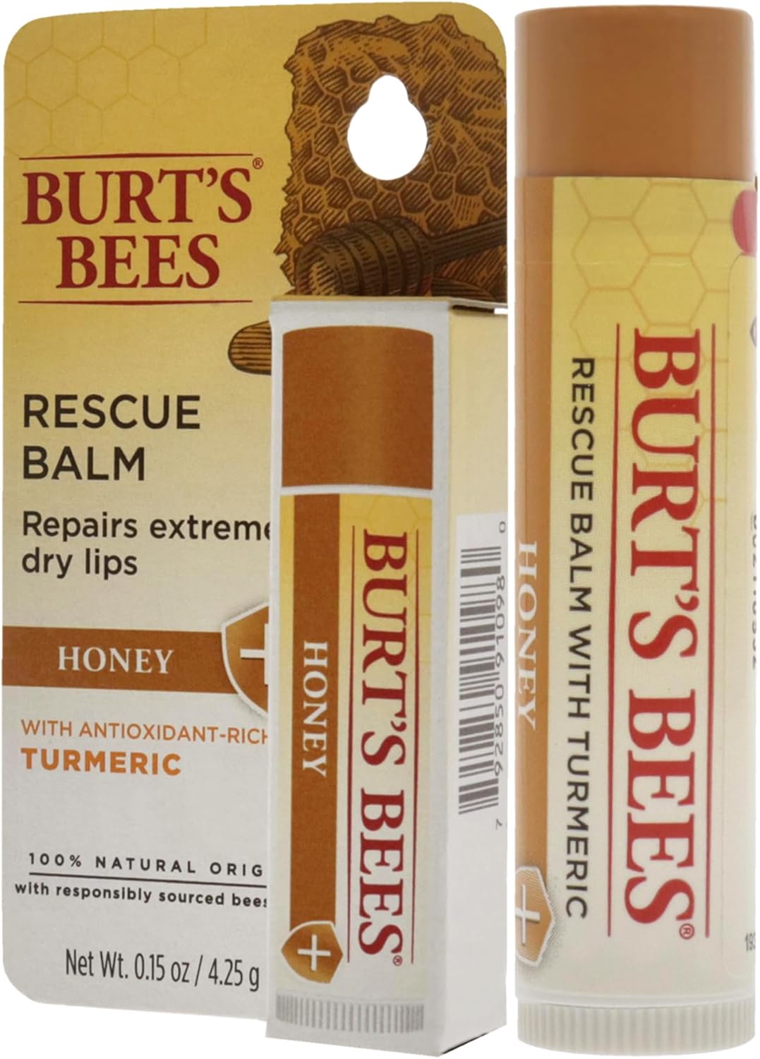 Honey Rescue Balm by Burts Bees for Unisex - 0.15 oz Lip Balm