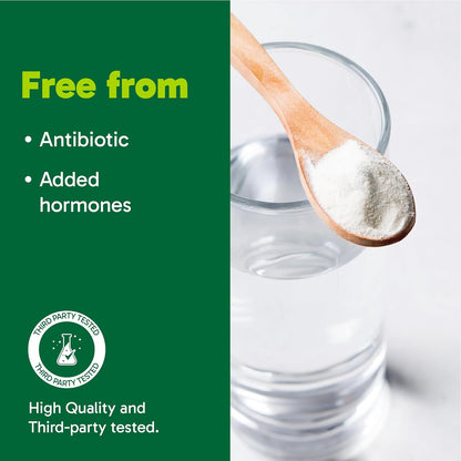 Organika Canadian-Made Enhanced Collagen Pure Beauty - Combination of Collagen, Hyaluronic Acid, Vitamin C, Zinc, and Silica- 200g