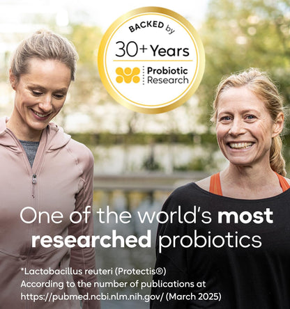 BioGaia 益生菌咀嚼片，促進消化健康 | 檸檬青檸口味 | 30 天用量/咀嚼片 | 成人及兒童適用 | 改善消化健康 | 緩解便秘 | 預防腹瀉