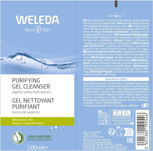 Weleda Clarifying Cleansing Face Gel, 3.4 Fl Ounce