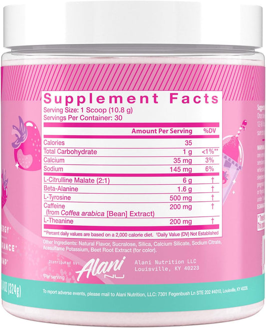 Alani Nu Preworkout - Pink Slush - 30 Servings