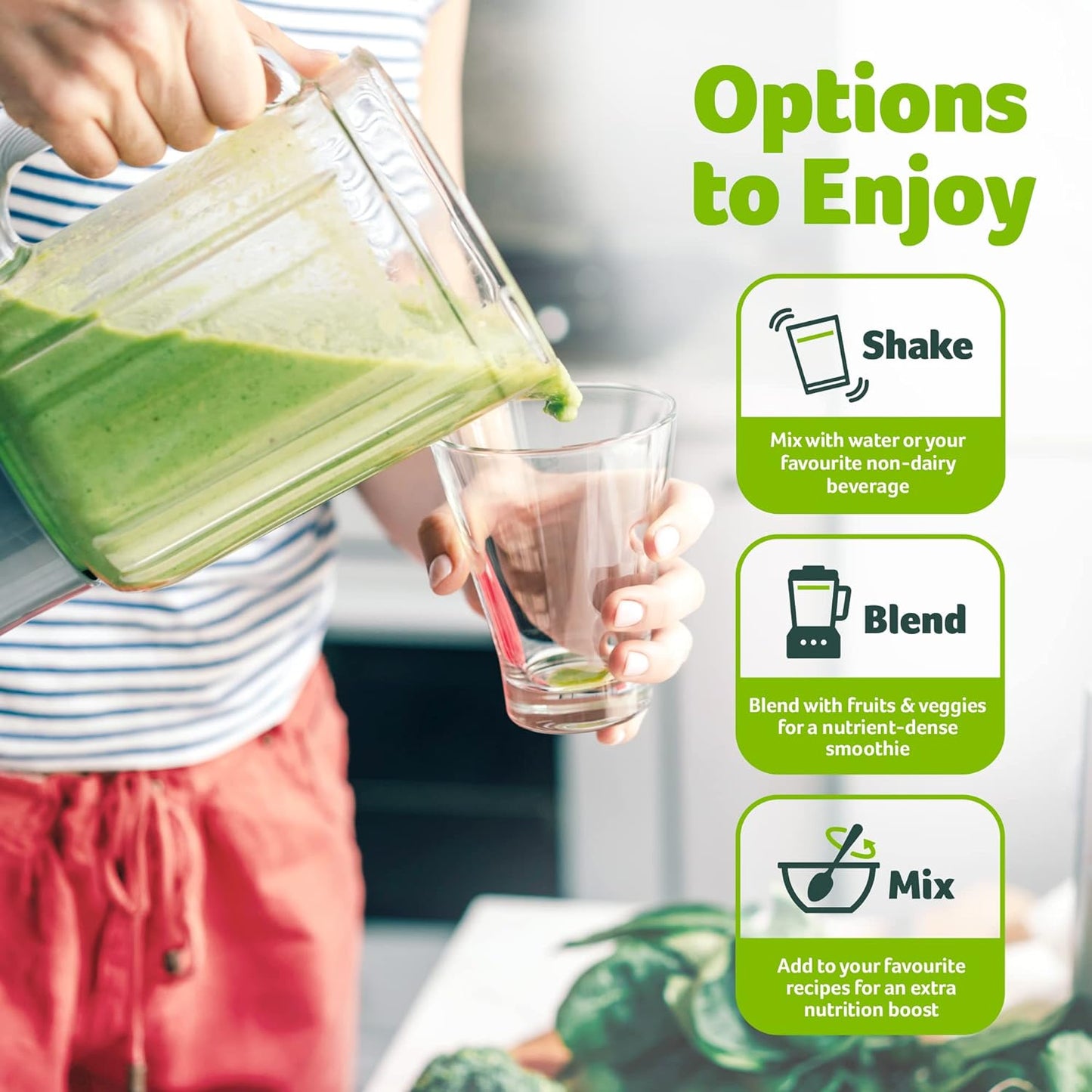 Purely Inspired Greens Superfood Powder for Women and Men - Organic Greens Smoothie Blend Supports Digestive Health & Immunity - Fruit & Veggie Blend, Gluten-Free (24 Servings)