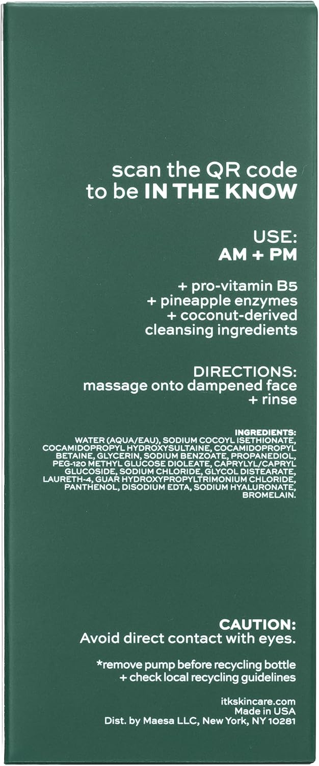 ITK Milk-To-Foam Gentle Cleanser Cleanser Women 5 oz