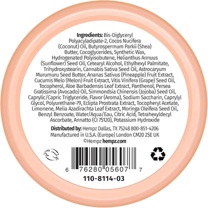 Hempz Hydrating Lip Sleeping Mask - Sweet Pineapple & Honey Melon (.70 Oz.) | Overnight Hydrating Lip Balm for Dry Lips, Lip Repair, Chapped Lip Treatment & Nourishment for Women