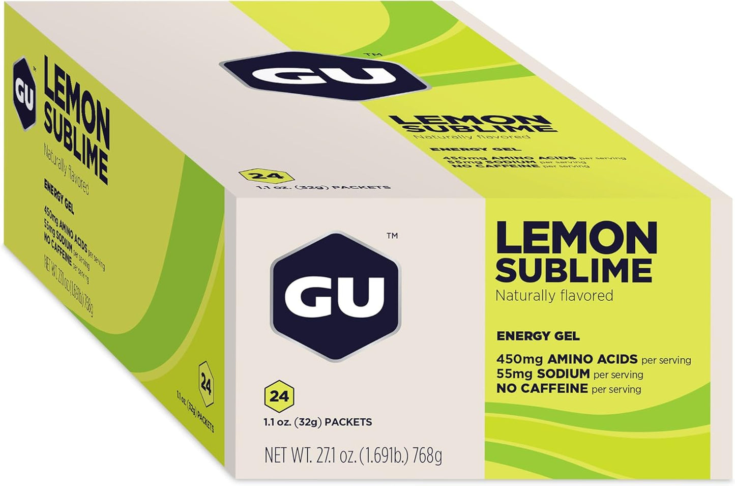 GU ENERGY Original Sports Nutrition Energy Gel (Jet Blackberry + Lemon Sublime), 48-Count
