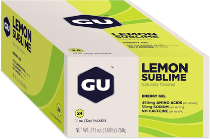 GU ENERGY Original Sports Nutrition Energy Gel (Jet Blackberry + Lemon Sublime), 48-Count