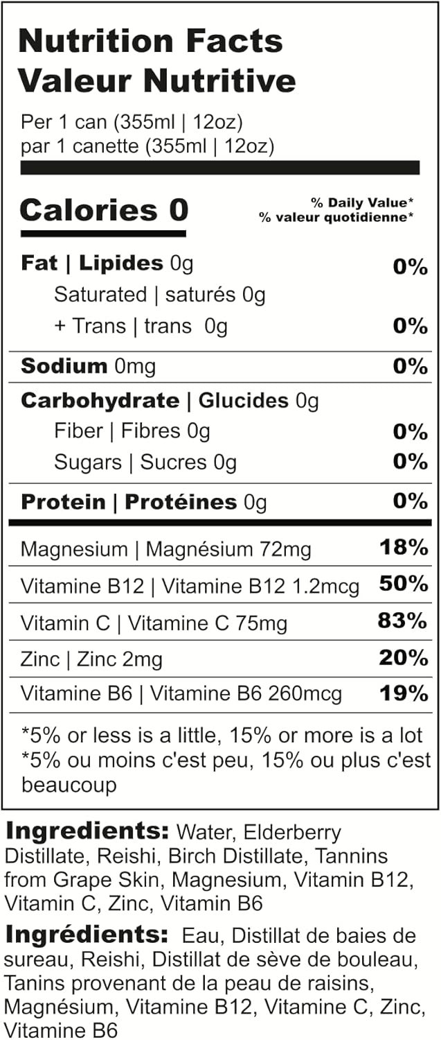 Auralis 植物滋补品，含灵芝、接骨木和桦木（4 包）采用真正的功能性蘑菇精酿而成 | 富含维生素和矿物质 | 不含糖或甜味剂 | 零碳水化合物和无麸质 | 由...制成……