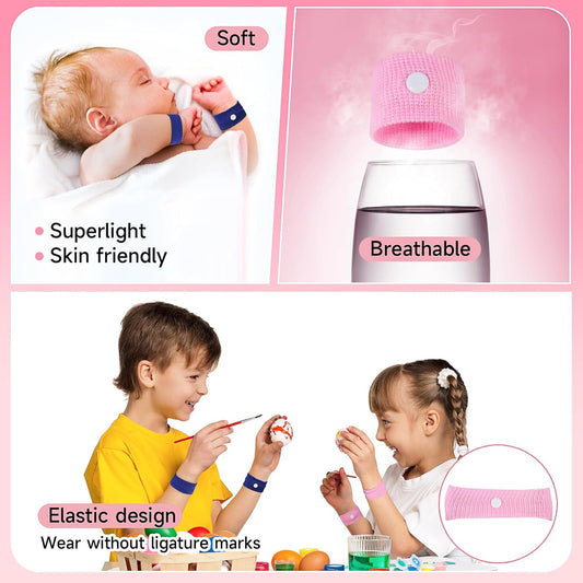 LYJEE 儿童晕车腕带，旅行晕车缓解腕带，晕车晕船防恶心腕带