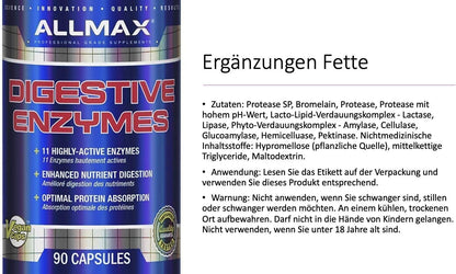 ALLMAX Nutrition - 消化酶 + 蛋白质优化剂 - 90 粒