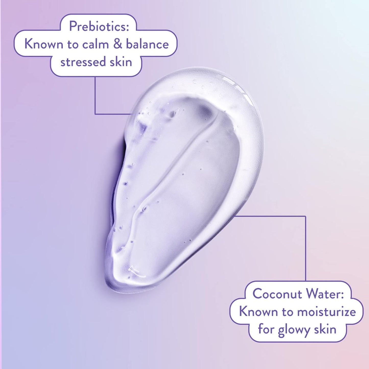 Bioré 保濕亮澤潔乳和保濕霜二合一，適用於乾性、敏感性肌膚，注入益生元、酪梨油和椰子水 | 經皮膚科醫生測試，無動物實驗，無香料（200 毫升和 100 毫升）