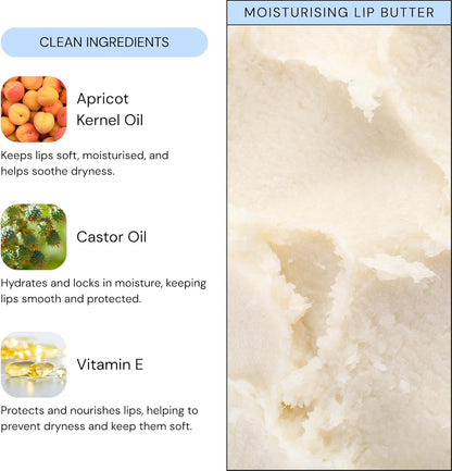 Lav Kids Nourishing Lip Butter gently scented Natural Child Balm Ultra-moisturising Lip Butter for sensitive skin Paediatrician Tested & Approved Kids Intensive Lip treatment for Sensitive Skin 4.2g