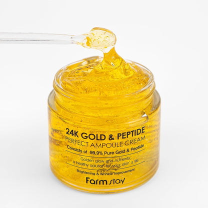 Farm Stay FarmStay 24K Gold and Peptide Perfect Ampoule Cream Cream Women 2.7 oz