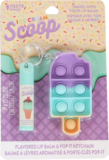 潤唇膏 POP IT 鑰匙圈 - 冰棒