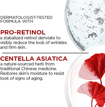 L'Oréal Paris Pro-Retinol + Centella Asiatica SPF 25 Day Cream + Night Cream Kit, Moisturizers for Face, Revitalift, Fights look of wrinkles, Firms Skin, Resist look of Signs of Aging, Skincare - 2-Count, 2x 50 ml