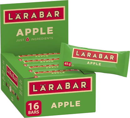 Larabar Gluten Free Apple Fruit and Nut Energy Bar,16-Count, 720 Gram & Gluten Free Cashew Fruit and Nut Energy Bar, 16-Count, 768 Gram