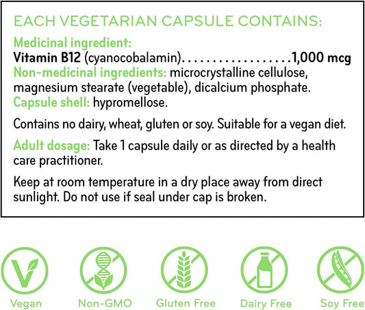 SISU B12 1000 微克氰钴胺素 60 VC
