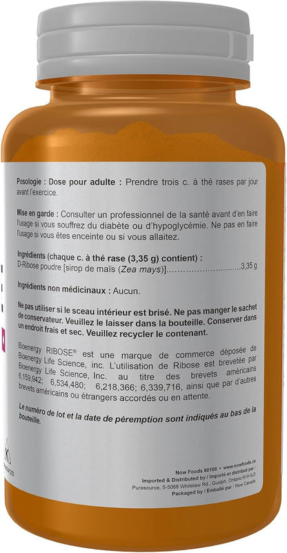 NOW Sports, D-核糖純粉，113克