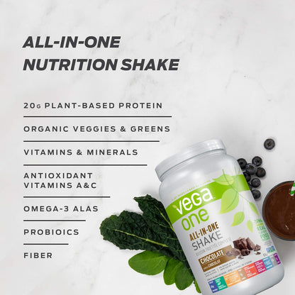 Vega 多合一素食蛋白粉 + Vega Sport Protein 素食蛋白粉（巧克力味）