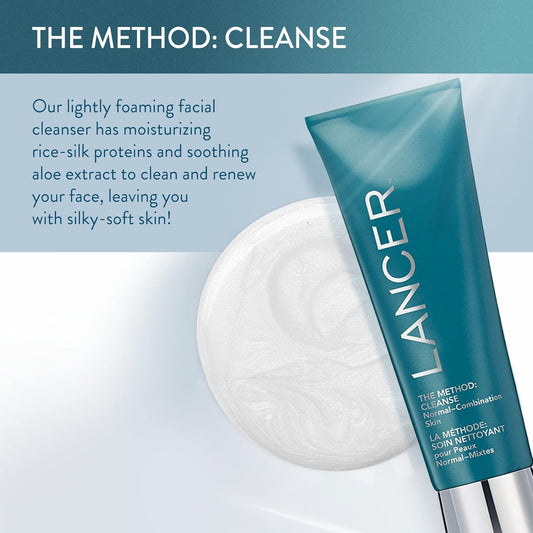 Lancer Skincare The Method 潔面乳（中性至混合性肌膚），120 毫升 4.05 液盎司