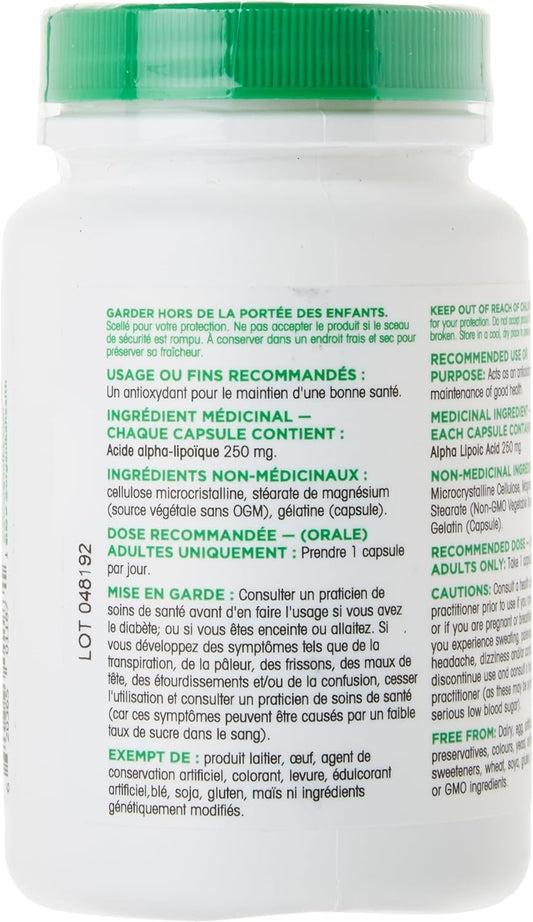 Organika Alpha Lipoic Acid (High Potency)- Liver Support, Antioxidant- 120caps