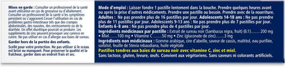 Sambucol Black Elderberry Pastilles | Quickly Soothes Sore, Dry & Scratchy Throat Symptoms | Immune Support & Antioxidant | Ideal for Ages 6+ | Gluten & Nut Free | 20 Soft & Chewy Pastilles, blue