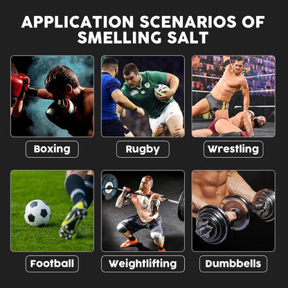 Smelling Salts, Portable Ammonia Smelling Salts for Athletes, Elevated Performance, Improved Concentration, Safe and Gentle