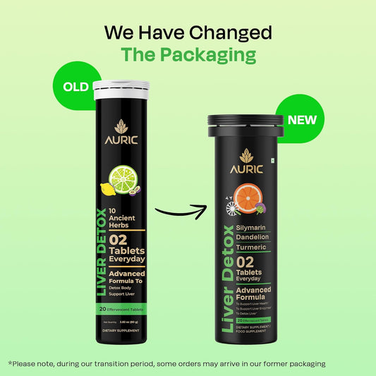 Auric 草本护肝补充剂 | 奶蓟草（水飞蓟素）、姜黄、大蒜、生姜，有益于肝脏健康 | 先进的排毒清洁配方，有效促进肝脏健康 | 120 片