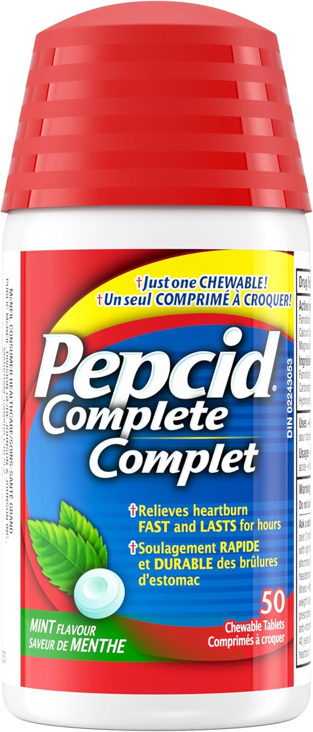 Pepcid Complete 薄荷咀嚼片，50 片