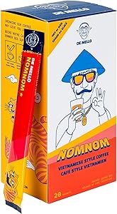 De Mello Coffee NomNom Vietnamese-Inspired Instant Coffee, 20 sachets